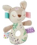 Taggies Embroidered Soft Ring Rattle, Flora Fawn - Buy Online on GoSupps.com