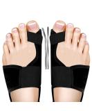 Buy Linxiu Hallux Valgus Correction Rail - Non-Slip Bunion Toe Spreader & Corrector Bandages (2 Pieces) for Day & Night Support - International Shipping Available - Buy Online on GoSupps.com