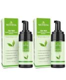 Noheva Tea Tree Oil Foaming Cleanser for Eyelash & Lid Irritations | Organic Ingredients for Stye Eyes & Dryness | All Skin Types | 100ml (Pack of 2) - Buy Online on GoSupps.com