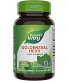 Nature's Way Premium Herbal Goldenseal Herb, 700 mg per serving, 100 Capsules - Buy Online on GoSupps.com