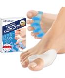 8-Piece Toe Separator Silicone | Pain Relief for Toe Misalignment & Overlapping Toes | Correct Valgus & Foot Orientation for Men & Women - Buy Online on GoSupps.com