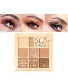 FOLTREN Brown Neutral Nude Eyeshadow Palette - 9 Color Matte & Shimmer Eye Makeup - Valentines Day Gift - Waterproof & Long-Lasting (06 Brown) - Buy Online on GoSupps.com