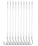Beoccudo Circle Hooks Rigs Saltwater Steel Leader Wire, 25pcs Heavy Duty Circle Hook with Leader Wire Bass Catfish Fishing Lure Rig 2/0 - Buy Online on GoSupps.com
