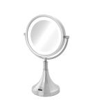 Sharper Image LED Lighted Sensor Mirror Nickel - 8x-1x Magnification, 2.95 lbs, 47.2 oz - Buy Online on GoSupps.com
