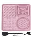 Buy Lick Mat for Dogs & Cats - BPA-Free Pink Slow Feeder with Silicone Spatula & Brush - Perfect for Fur Care & Claw Care International Shipping Available! - Buy Online on GoSupps.com