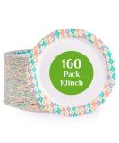 Easter Paper Plates 10 Inch - 160 Count, Cut-Proof & Soak-Proof Disposable Dinner Plates for Home Party - Light Pink - Buy Online on GoSupps.com