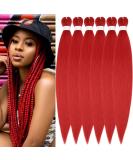 YDDM 26 Inch Red Pre-Stretched Braiding Hair Extensions - 6 Packs Jumbo Kunsthaar for Braids - Buy Online on GoSupps.com