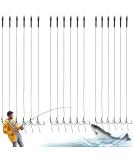 Shop GZLCEU 18-Piece Stainless Steel Fishing Hooks - Handmade Carp Accessories with Braided Cord - Buy Online on GoSupps.com