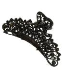 Numblartd Retro Black Rhinestone Hair Claw Clip - Vintage Fashion Accessory for Women - Buy Online on GoSupps.com