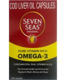 Seven Seas Cod Liver Fish Oil 500 Capsules - Premium Quality Omega-3 Supplement - Buy Online on GoSupps.com