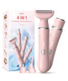 Sejoy All-in-1 Women's Facial Hair Trimmer Painless Electric Clipper for Face Nose Ears & Eyebrows Pink - Buy Online on GoSupps.com