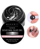 Makartt Solid Nail Gel - 15g UV Adhesive for Press-On Nails | Obsidian Noir - Perfect for Nail Art & Extensions - Buy Online on GoSupps.com