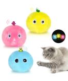 Interactive Cat Balls with Sound - 3 Pieces of Plush Toys for Kittens | Extfans - Buy Online on GoSupps.com