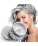 Silver Gray Hair Color Wax 4.23 oz - Natural Temporary Hairstyle Cream for Party, Cosplay & Clubbing - Buy Online on GoSupps.com