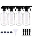 Panendiano Braunglas Spray Bottles & Watering Can - 250ml Adjustable Spray Head Reusable for Plants Flowers Garden & Hairdressing - 4 Pack Transparent - Buy Online on GoSupps.com