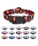 Suredoo Adjustable Dog Collar - Soft Comfort Nylon for Small Medium & Large Dogs (L Pumpkin) - Neck 38-63 cm 2.5 cm Width - Buy Online on GoSupps.com