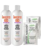 Inverto Revolution Blonde Hair Keratin Treatment Set - Formaldehyde-Free Express Blowout Kit for Light Colored Hair (2x120ml) - Buy Online on GoSupps.com