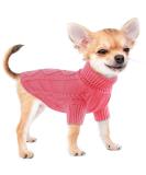 Buy Cozy Pink Dog Sweater Vest - Knit Wool Winter Coat for Small to Medium Dogs | XL Size Available - Buy Online on GoSupps.com