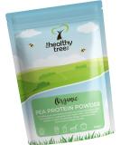 Organic Pea Protein Powder for Muscle Growth & Recovery - European Vegan Protein by TheHealthyTree - Non-GMO & Gluten-Free - 300g Unflavoured Powder - Buy Online on GoSupps.com