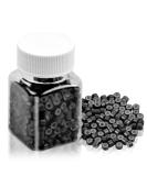 Jinlaili 500 Microrings for Hair Extensions - Black 3mm Nanorings Micro Loops & Micro Beads for I-Tip & Cold Extensions - Premium Silicone Quality - Buy Online on GoSupps.com