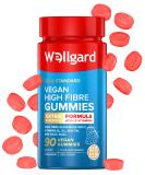 Vegan High Fibre Gummies Wellgard High Strength Fibre Gummy Vitamins B B Biotin and Folic Acid Strawberry Flavour UK Formulated - Buy Online on GoSupps.com