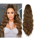 YEESHEDO Brown Long Wavy Ponytail Hair Extension - 26 Dirty Blonde Synthetic Clip-in Hairpiece for Women - Buy Online on GoSupps.com