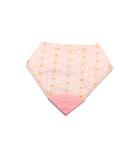 V&D HOME Baby and Toddler Dribble Bib with Teether - Pink Hearts | BPA & Phthalate Free | 0-18 Months Teething Bandana Bib - Buy Online on GoSupps.com