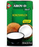 AROY-D coconut milk-coconut milk for cooking and baking-ideal for desserts soups smoothies and cocktails-1 x 250 ml of coconut milk 1 x 250 ml - Buy Online on GoSupps.com