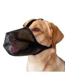 Breathable Adjustable Mesh Dog Muzzle - Comfortable & Secure for All Breeds (Black) - Buy Online on GoSupps.com