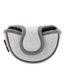Big Teeth Small Golf Putter Cover - Half Mallet Mini Headcover w/ Magnetic Closure in White - Buy Online on GoSupps.com