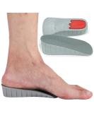 Bacophy Height Increase Insoles - Invisible Shoe Lifts for Men & Women Shock Absorption Arch Inserts 2.5cm Heel Cushion Pads (Grey - Buy Online on GoSupps.com