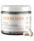 Meno - Menopause Hormonal Balance Supplement for Women | Estrogen Soy Isoflavones Ashwagandha & Black Cohosh for Hot Flashes & Night Sweats Relief | 60 Capsules - Buy Online on GoSupps.com