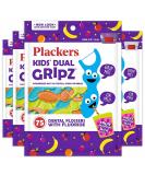 Plackers Kids Dual Gripz Flossers with Fluoride - Fruit Smoothie Swirl Flavor - 75 Count (Pack of 4) - Buy Online on GoSupps.com