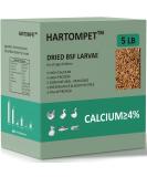 HARTOMPET Dried Black Soldier Fly Larvae - 5lbs & 10lbs - Meal Worms for Chickens & Birds - Poultry Feed Molting Supplement - Oven Dried BSF Larvae 5lb Pack - Buy Online on GoSupps.com