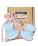 Buy Hippie Girl Gua Sha Mushroom Set | Jaw Sculpting & Opalite Stone Facial Massage Tools for Skin Treatment - Buy Online on GoSupps.com