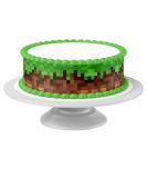 Buy Edible Cake Ribbon Pixel Grass - 4 Pieces (24cm x 5cm) for Creative Cake Decorations - Perfect for Cakes up to 30cm - Buy Online on GoSupps.com