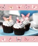 30 x Pre-Cut Beautiful Pink Butterflies Edible Wafer/Rice Paper Cupcake Cake Dessert Toppers Birthday Party Wedding Decorations Butterfly - Buy Online on GoSupps.com