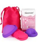 FENGQ Menstrual Disc Reusable Silicone Period Disc & Alternative to Tampons for Active Women (Purple S+L) - Buy Online on GoSupps.com