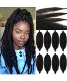 Leeven 20 Inch Springy Afro Kinky Hair Extensions for Braiding 8 Packs Pre Fluffed Popping Spring Twist for Crochet Locs Black Marley Braiding Hair Extensions /1B# 20 Inch (Pack of 8) 1B# - Buy Online on GoSupps.com