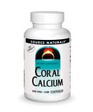 Source Naturals Coral Calcium 600mg 240 Capsules - 240 Count Pack | High-Quality Supplement for Bone Health - Buy Online on GoSupps.com