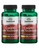 Swanson CoQ10 with Tocotrienols 200 mg - 60 Softgels (2 Pack) | Premium Heart Health Supplement - Buy Internationally - Buy Online on GoSupps.com