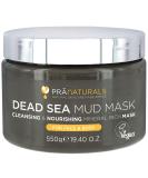 PraNaturals Dead Sea Mud Mask 550g - Organic & Vegan, Cruelty-Free Cosmetic for Hydrating, Detoxifying, and Anti-Ageing - Suitable for All Skin Types - Buy Online on GoSupps.com