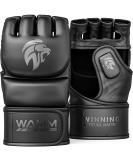 WAMM Sports MMA Gloves - MaxForce EVE Anti-Injury Shock Absorb Boxing Gloves - POWERFlex Kickboxing Gloves - Half Finger Open Palm for Men & Women - Ideal for Muay Thai, Sparring & Punching Bag - Small/Medium - Buy Online on GoSupps.com