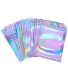 100 Pack 3x4 Inch Smell Proof Holographic Storage Bags for Food - Holographic Color - Buy Online on GoSupps.com