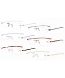 Eyekepper 6-Pack Mix Color Small Rimless Reading Glasses - Frameless Eyeglasses for Men & Women +2.50 Strength - Buy Online on GoSupps.com