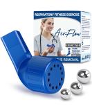 Lung Exerciser - Acapella Flutter Valve Device for Mucus Clearance & Lung Expansion | Breathing Trainer for Recovery - Dark Blue-e - Buy Online on GoSupps.com
