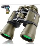 20x50 Military Binoculars for Adults with Smartphone Adapter - Compact Waterproof Tactical Binoculars for Bird Watching Hunting Hiking Concert Travel Theater with BAK4 Prism FMC Lens, Mud 20x50 Mud - Buy Online on GoSupps.com