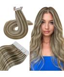 Buy Hetto Brown Blonde Tape In Extensions | Real Remy Hair | Smooth 30cm #P10/613 | 40g Quality - Buy Online on GoSupps.com