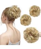 SARLA 2PCS Messy Hair Bun Scrunchies for Women in Golden Blonde/Beach Blonde - Updo Hair Extensions for Girls - Buy Online on GoSupps.com