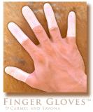 Finger Gloves (tm) by Carmel and Savona - Reusable Natural Rubber for a Durable Second Skin | Trim to Preferred Length, Touch Screen Compatible - Buy Online on GoSupps.com